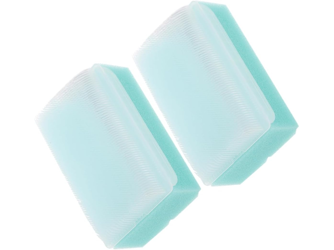 Colher de Banho Sensorial Macia para Bebês, Conjunto de 2 Peças em Esponja de PP