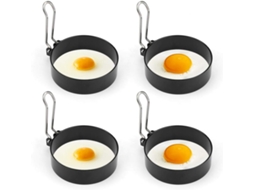 Anéis De Ovo Antiaderentes, Conjunto De 4 Formas Redondas De Aço Inoxidável Para Ovos Fritos