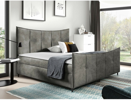 Cama com Estrado Continental Baltimore MOVEIS.PT (213x200x130 cm)