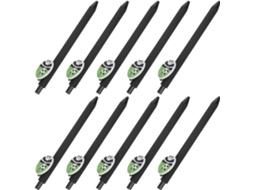 Pacote Com 10 Mini Canetas Esferográficas Retráteis De Futebol Americano, De Tinta Macia Para Escrita À Mão,