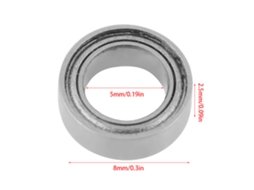 Laxiscreed Esferas De Aço Inoxidável 440c 5x8x2,5mm Para Máquinas E Engenharia