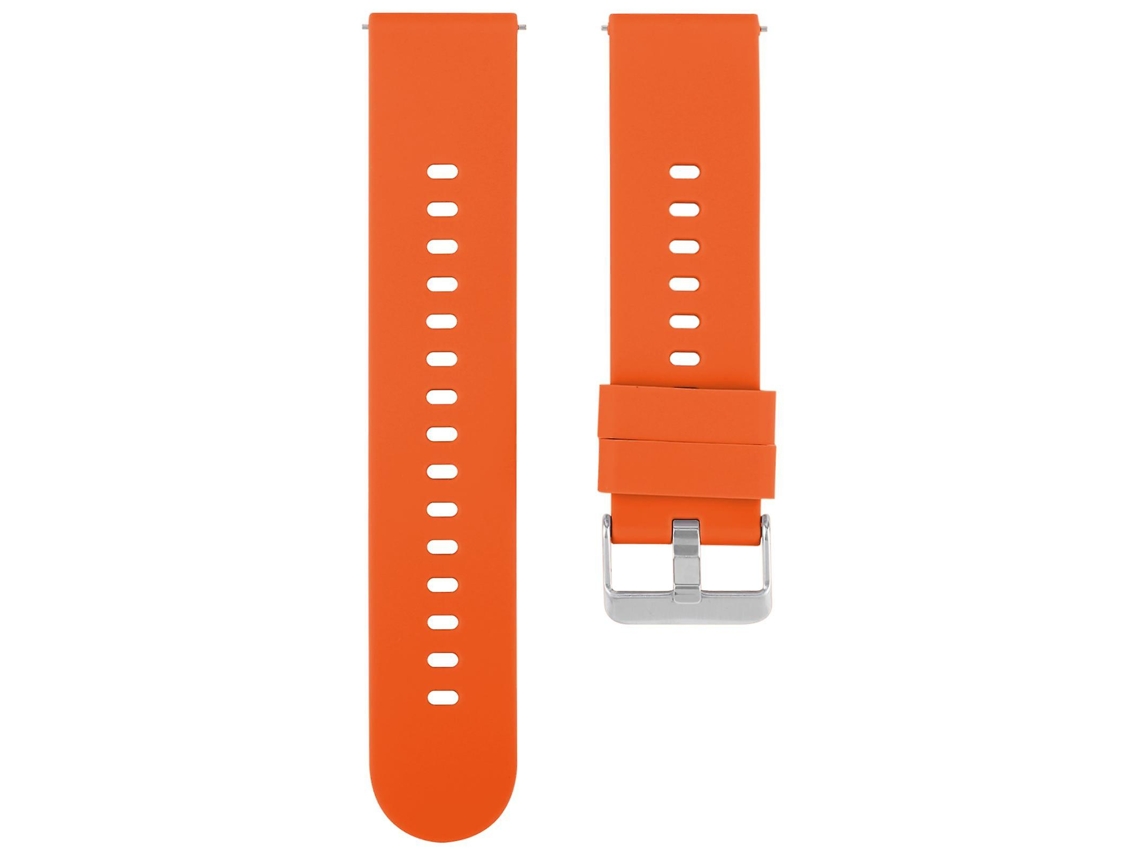 Pulseira De Silicone Para Relógio Com Fivela De Aço De Cor Sólida