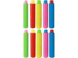 Conjunto de 10 alfinetes de plástico ajustáveis Giz para artesanato, multicoloridos, acessórios para mesa e sala de aula, núcleos