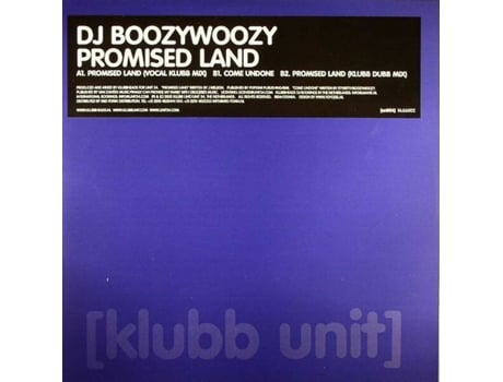 Vinil Promised Land Klubb Unit