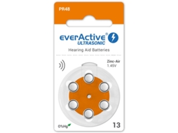 Conjunto de 60 Pilhas EVERACTIVE  para appareil auditif PA13