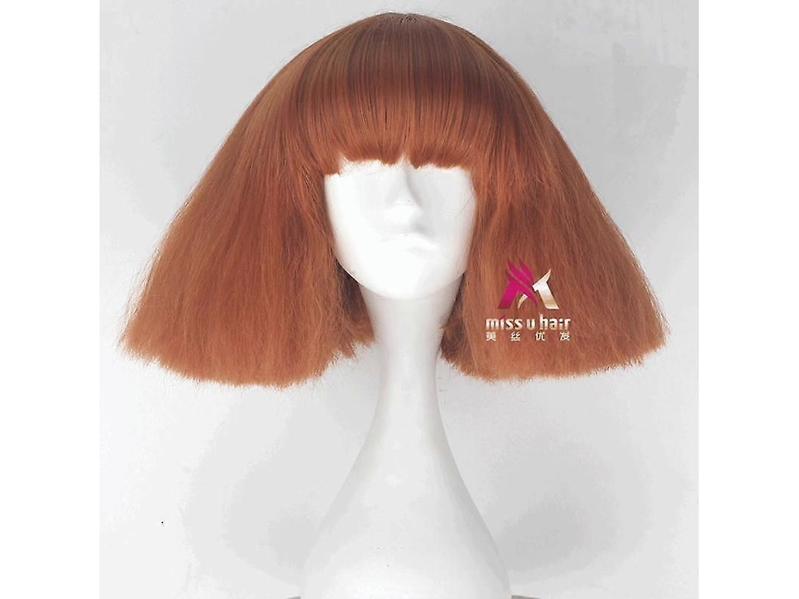 Peruca Lady Gaga Preta, Loira e Branca, Cabelo Sintético, para Cosplay, Fantasia de Halloween, Festa + Touca de Peruca TAISHENGDA