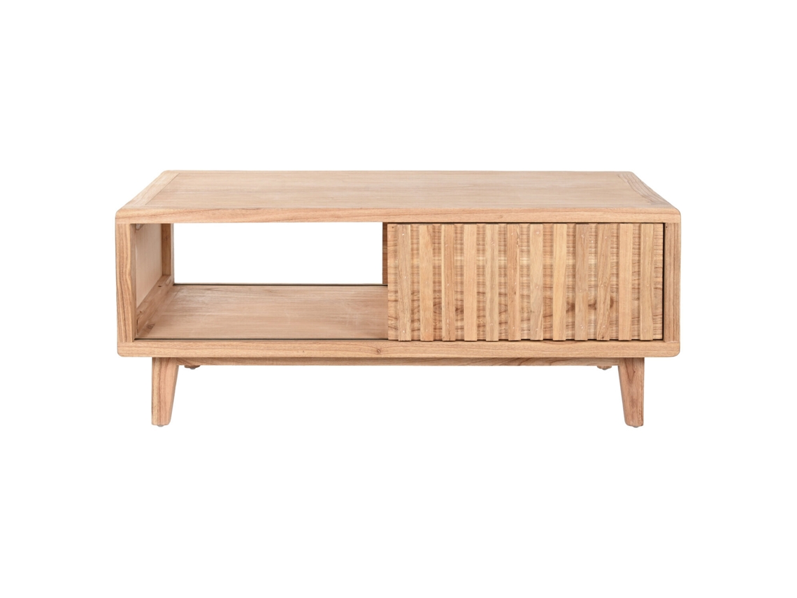 Mesa de centro Mindi em madeira natural, 110x60x45cm ALEXANDRA HOUSE LIVING