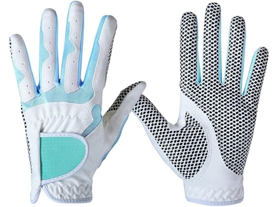 Luvas de Golfe Femininas, Antiderrapantes, em Microfibra com Grânulos, Respiráveis, com Proteção Solar e Resis