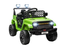 Carro Elétrico para Crianças Plástico e Metal cor Verde 95x62,5x65 cm AIYAPLAY
