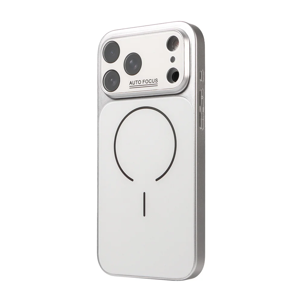 (iphone 12 Pro, Prateado) Capa Protetora Magnética Magsafe Para Iphone, Compatível Com Carregamento Sem Fio.
