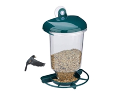 Alimentador Automático De Aves Plástico Transparente Com Ventosas