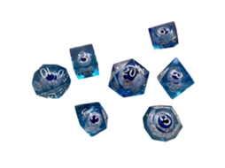Conjunto De Dados De Olhos Em Resina 7 Peças Para Rpg De Mesa Iniciantes Coleções
