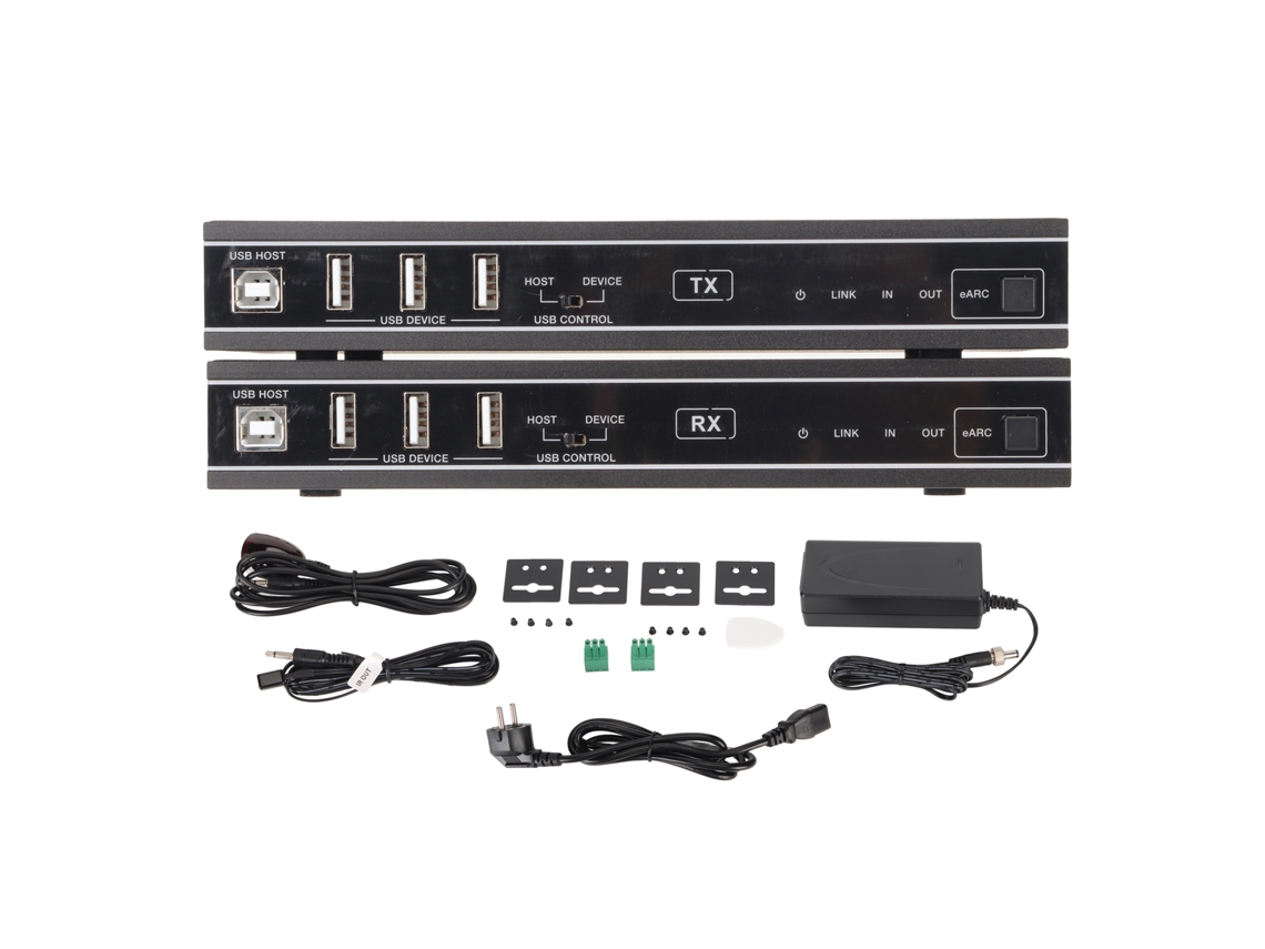 Adaptador Extensor Hdbaset Hdp Ehc100u 8k Hdmi Usb Áudio Vídeo