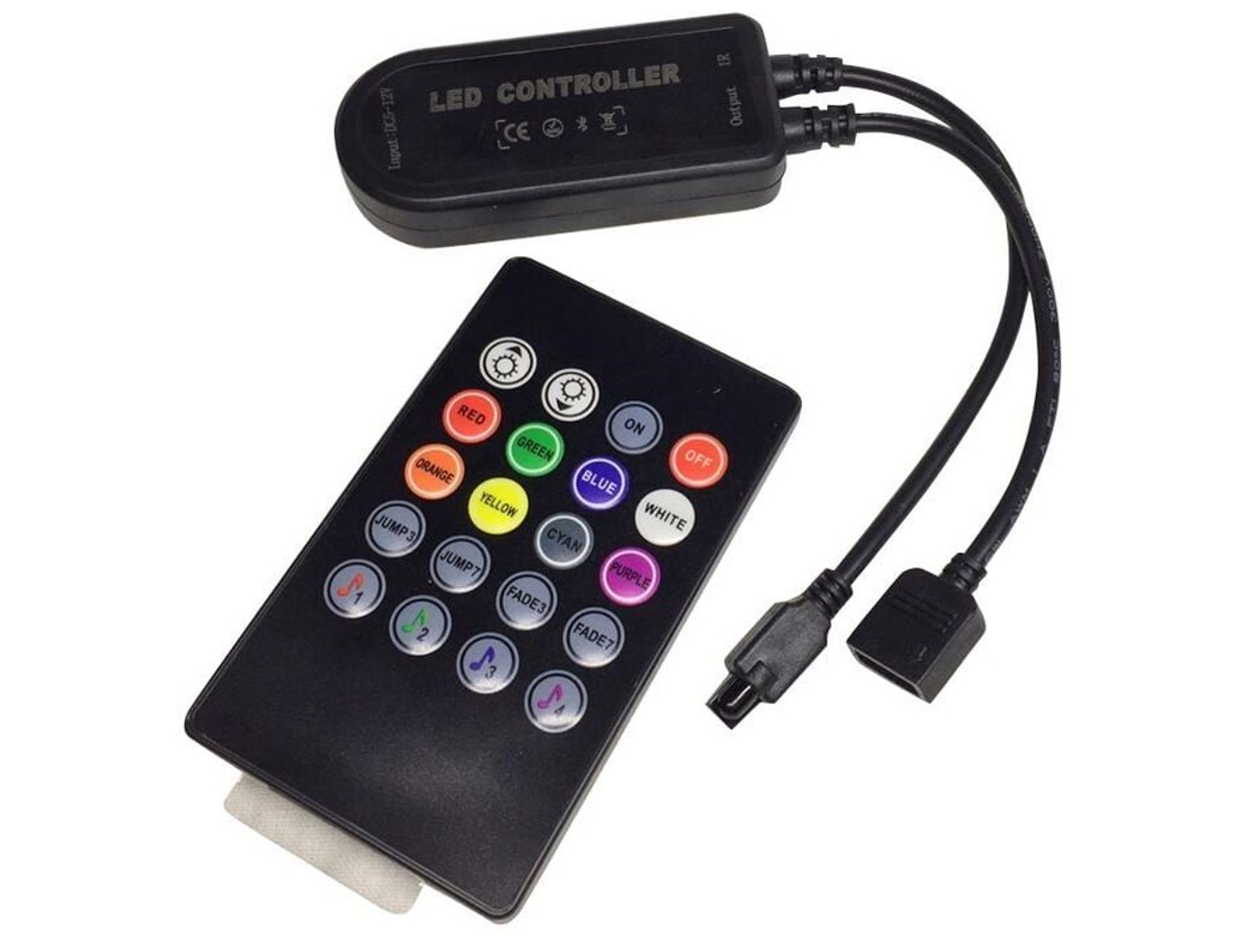 Lurelia Controlador Rgb Para Fita Led 12 V, Bluetooth, App, Música