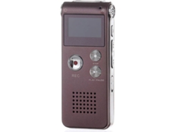Gravador de Voz Digital de 8Gb com Reprodutor Usb de Música Mp3 Utilizado para Gravar Entrevistas Conversas e Discursosroxa