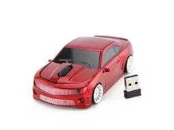 Rato Yizhood Forma De Carro Computador Sem Fio Mini Carro De Corrida Usb 3d 1600 Dpi Óptico Bonito Crianças Presente Para Pc Laptop Vermelho
