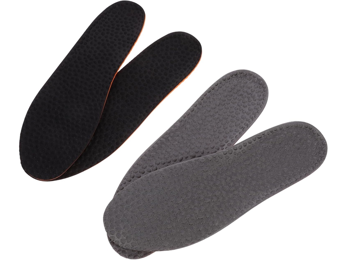 Packove 2-pares De Palmilhas Confortáveis E Removíveis Antitranspirantes Para Calçados Com Suporte