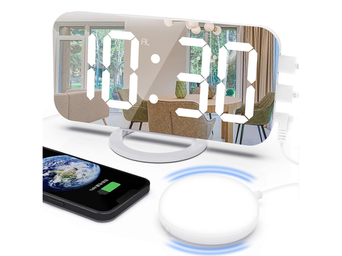 Relógio Despertador Com Memória De Desligamento, Luz De Despertar Para Crianças Com Sono Pesado, Vibratório, Auxiliar Do Sono, Alarme Com Função