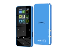 MP3 YIZHOOD S308 (0G) Bluetooth 2.0Inch Metal HiFi Support Card alto-falante embutido Azul