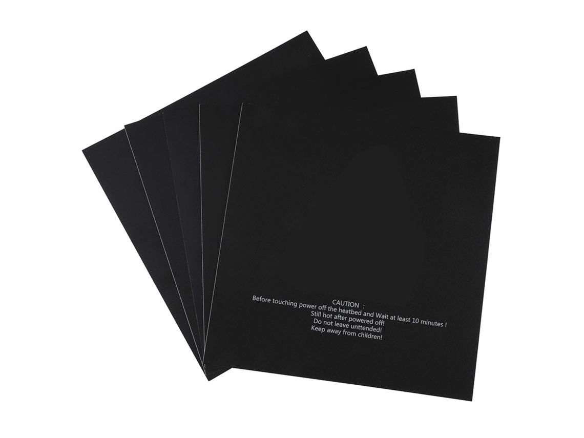 5 Peças De Placa Aquecida Adesiva 220x220mm Adesivos Para Impressora 3d