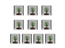 Pacote com 10 Protetores de Plantas de Animais Gaiola de Plantas de 12 X 12 Polegada para Vegetais VEVOR