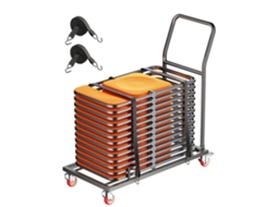 Conjunto De Suporte Para Cadeiras Dobráveis Com Rodas Até 25 Unidades Tekmaquinas