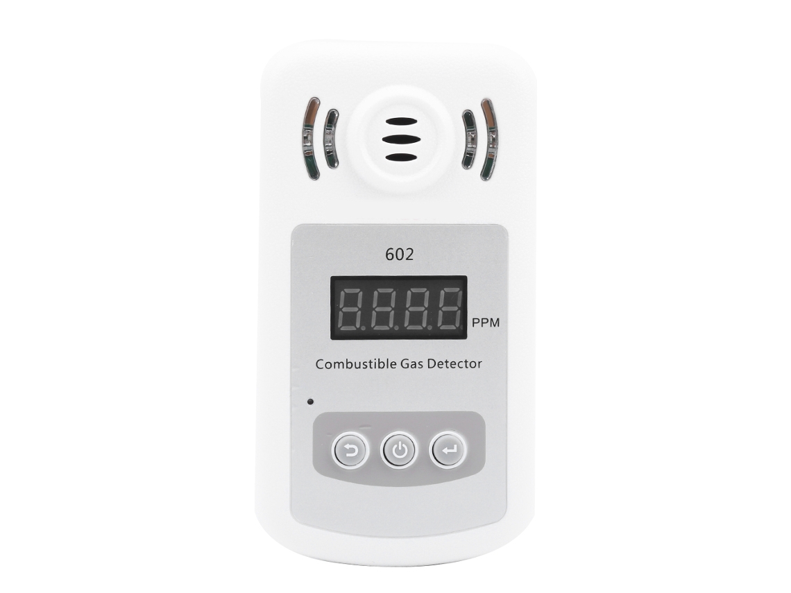 Detector de Vazamento de Gás Inflamável Portátil 602 para Gás Natural Metano com Alarme e Análise S/MARCA