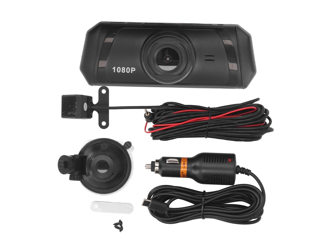Dash Cam 1080p Hd Ultra Wide Angle Dual Lens Wifi Motion Detection Parking Mode Car Driving Recorder With 3.16inch Screen LAXISCREED