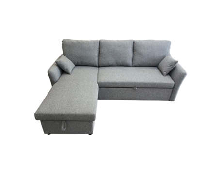 Sofá Cama Chaise Longue ROMEO 215 x 135 cm - Gris