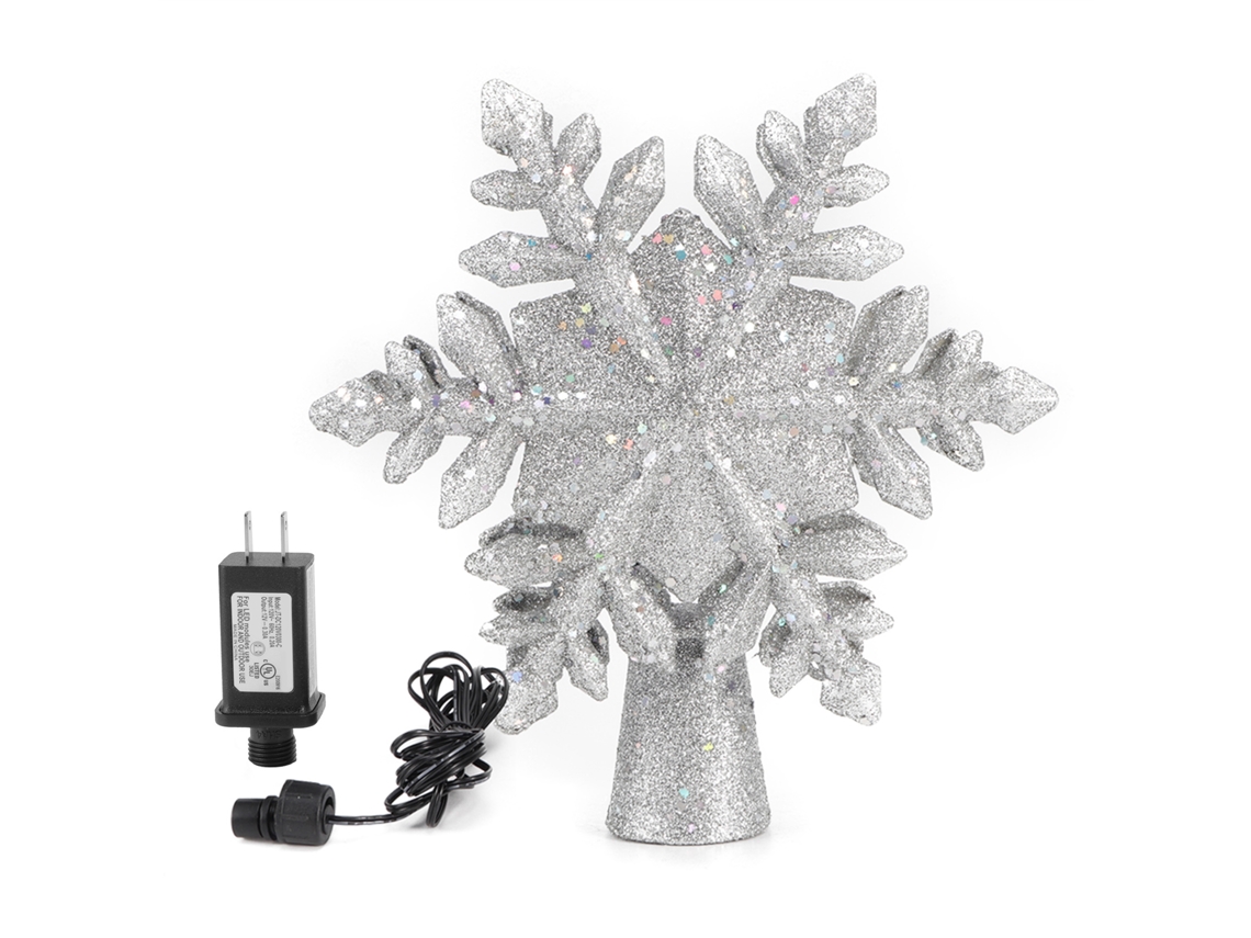 Árvore De Natal Laxiscreed Com Topper De Neve Led E Projeção Rotativa, Compatível Com Tomada Us 120v