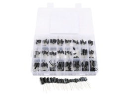 Kit de Condensadores Electrolíticos 240 peças 0.1uF a 1000uF com caixa S/MARCA