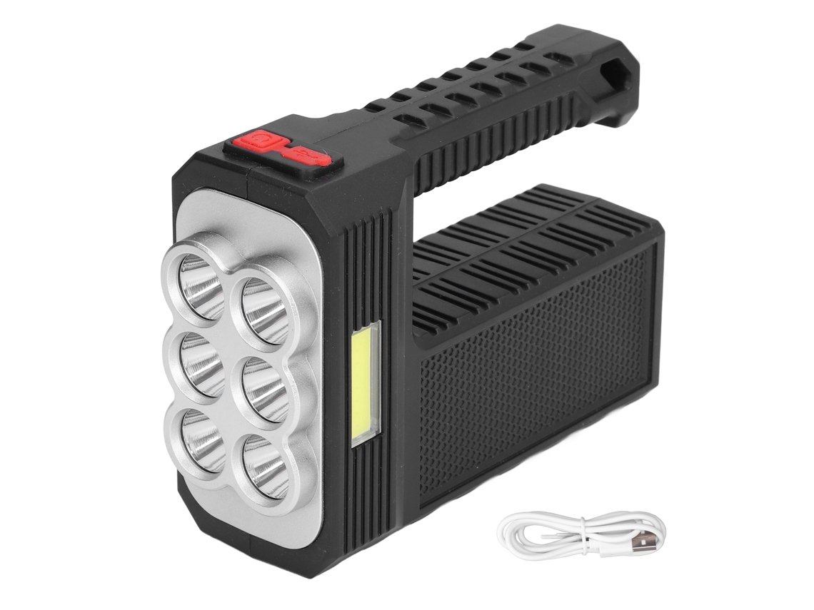 2026 lanterna Led com 6 Luzes Recarregável Usb 4 Modos Impermeável Multifuncional para Camping Ao Ar Livre