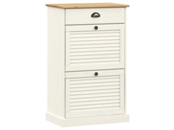 Shoe Cabinet, Shoe Cabinets Vidaxl Branco Madeira De Pinho (n/a)