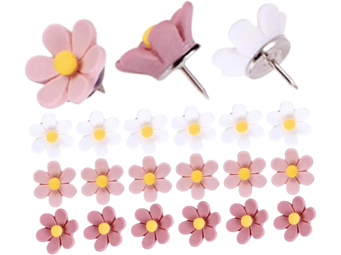Conjunto Kallory com 30 enfeites decorativos em resina, com design elegante e durável, perfeitos para decorar paredes e fotos.