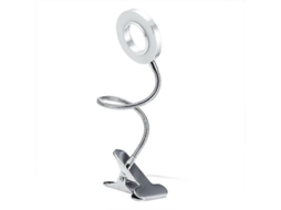 Luz Noturna Regulável Iluminação Ambiente Led Luz de Leitura Usb Suave Prata