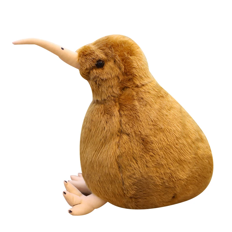 Lindo e Realista Kiwi de Pelúcia, Boneco de Pelúcia Macio MDUG (laranja, 30cm)