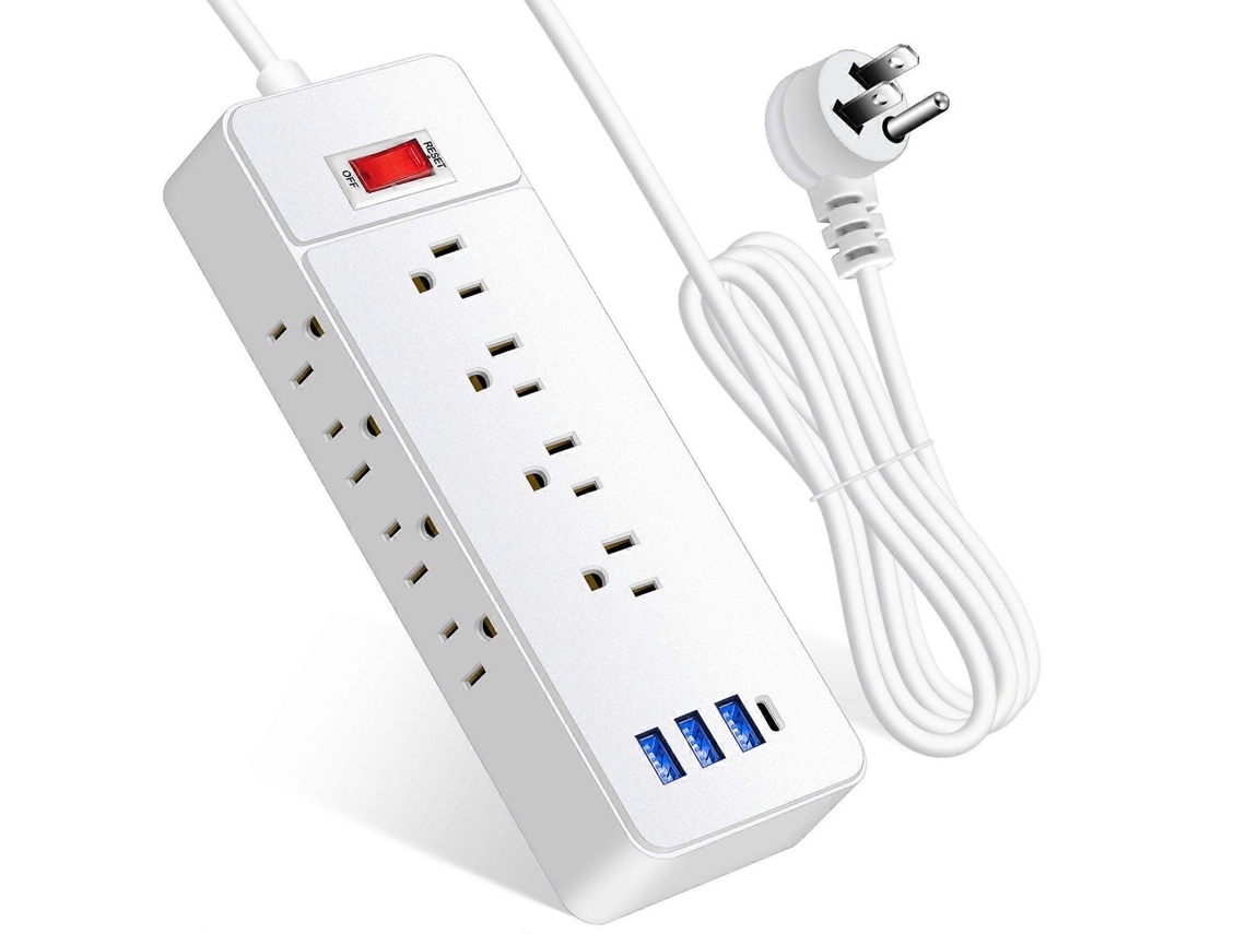 Extensão Elétrica Com Múltiplas Tomadas Para Ligar Todos Os Seus Dispositivos Com Segurança. Olysi Shop