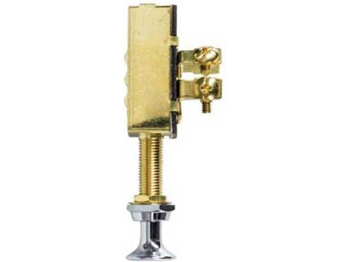 Conexão Elétrica TALAMEx Interruptor De Botão De Puxar On/Off/On Dourado