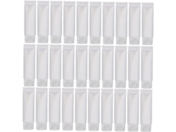 Pacote Com 50 Frascos De Viagem Reutilizáveis De 10ml Em Pvc E Pp, Tubos De Loção Flexíveis.