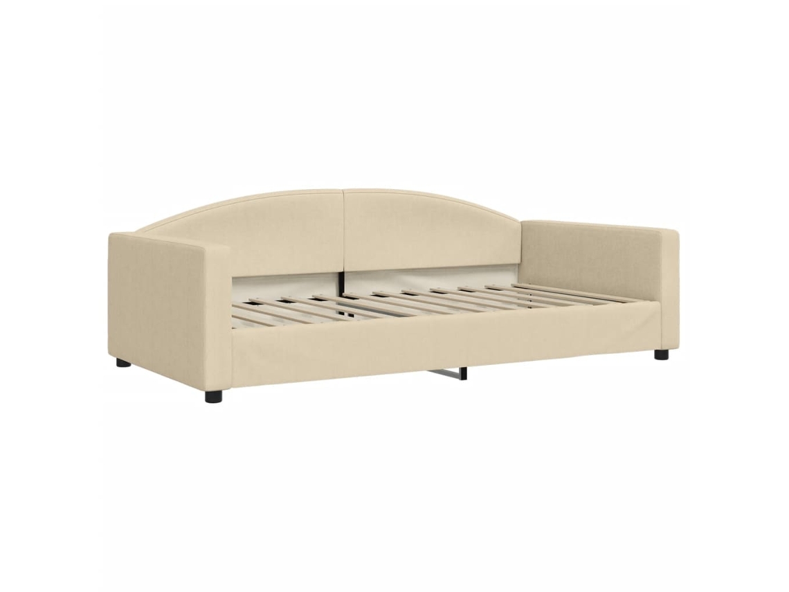 Day Bed, Day Beds Vidaxl Creme Tecido (100 X 200 Cm)