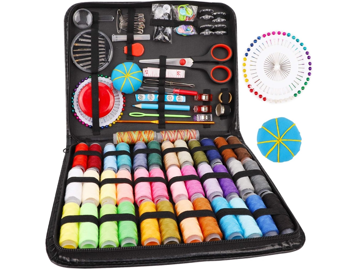Conjunto de 184 Peças de Costura Premium AQUAFORGE