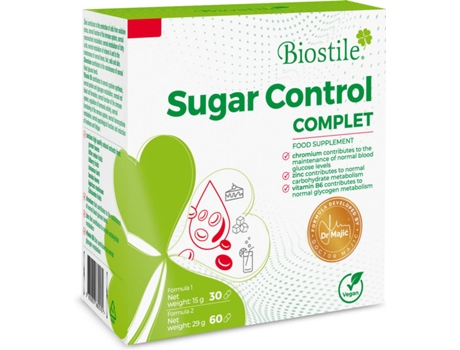 Biostile Sugar Control Complete - Suporta Metabolismo De Carboidratos E Açúcar No Sangue