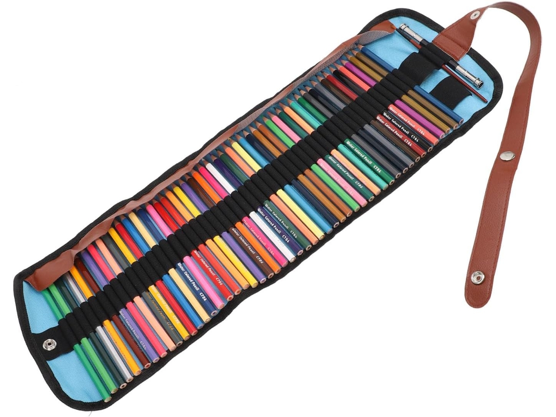 Conjunto de Lápis de Cor Solúveis em Água, 50 Cores Vibrantes para Esboçar. SFUSHOS