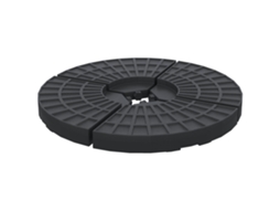 Base para Guarda sol 4 Peças Recarregável com Água 52l, areia 60kg ou Misto 70kg, cruzada BTFORUS