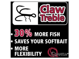 Adesivo Unisex QUANTUM FISHING Claw treble (Preto - 9.8 x 9.8 cm)