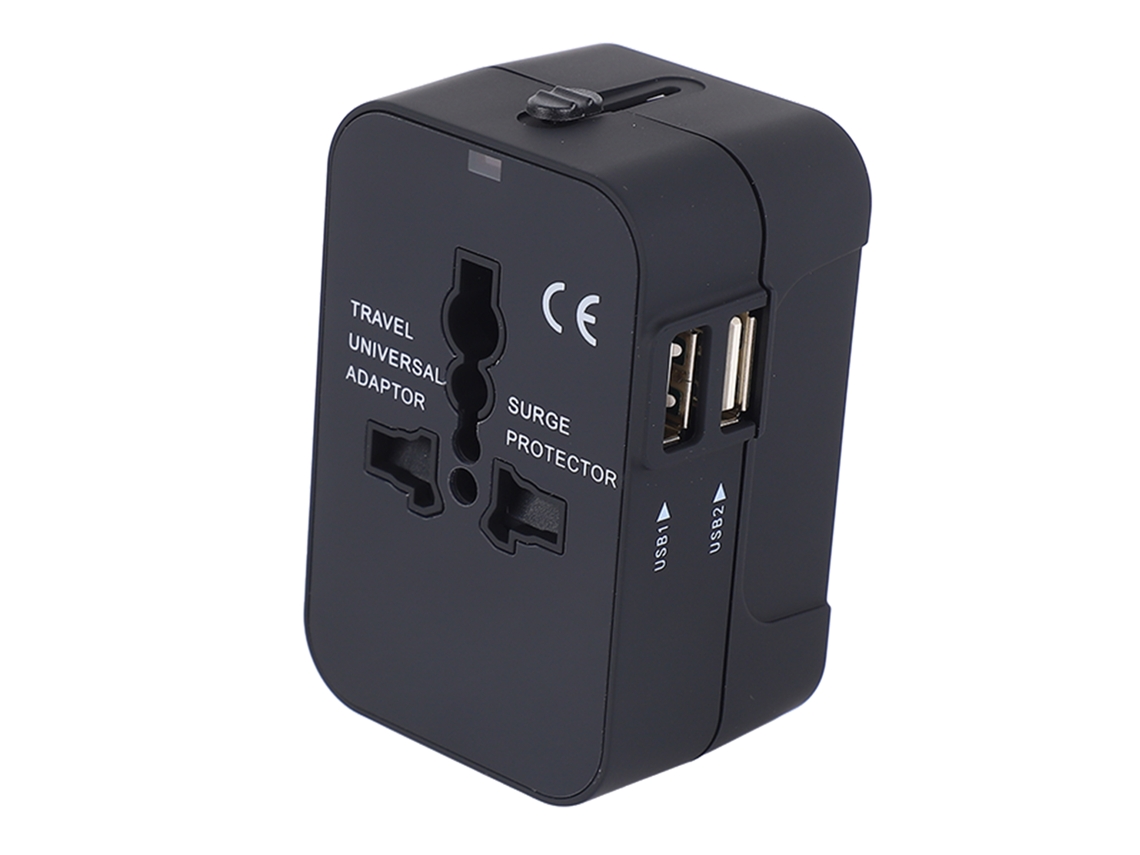 Adaptador Universal Com Portas Usb Para Viagem