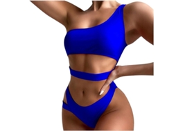 2026 traje de Banho Inteiro Sexy para Mulher com Corte Alto e Detalhes Vazios de Biquíni de Material Nylon