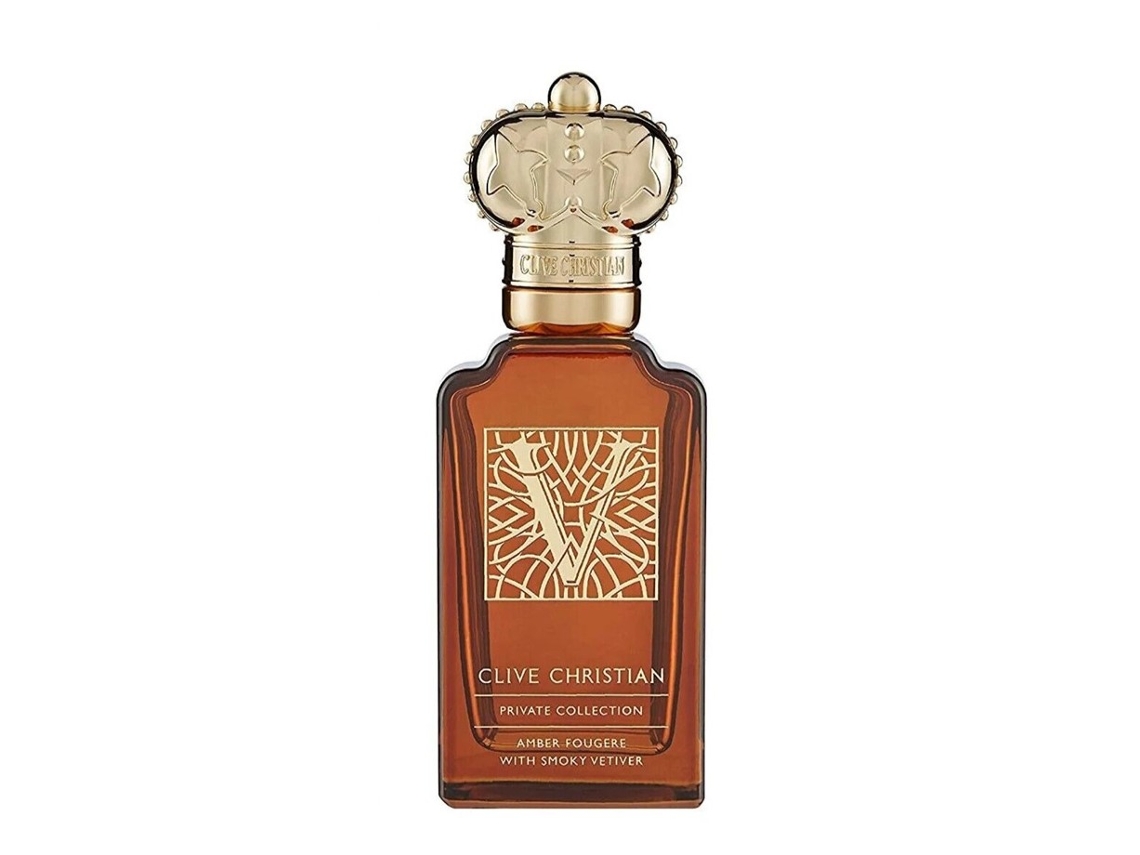 V Amber Fougere Parfum, 50ml Perfume unissex exclusivo da coleção particular Clive Christian