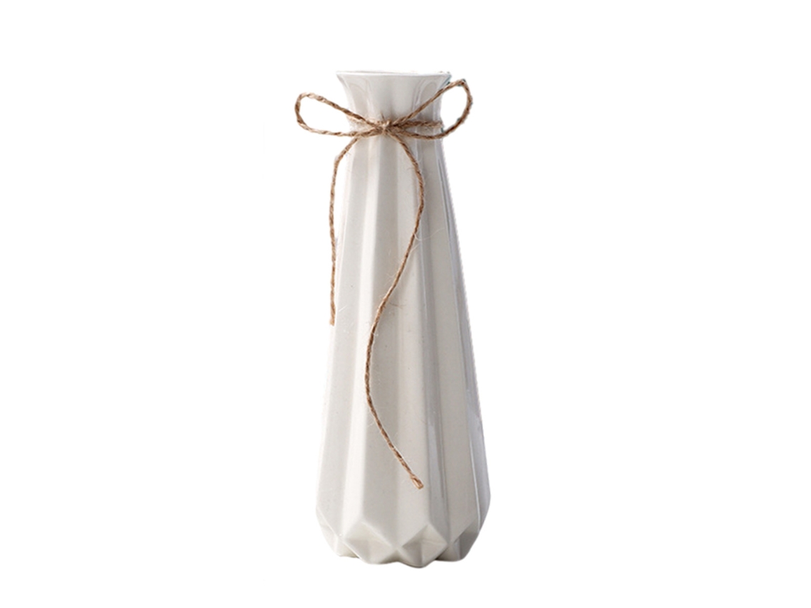Vaso de Cerâmica Suave Decoração Moderna para Sala com Flores Secas NEVEANCE