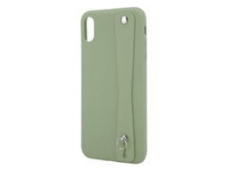 Capa LAXISCREED para Iphone Xs Max com Pulseira Slim Cor Sólida Matcha